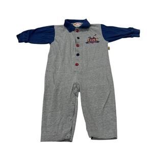 Vintage Dr.Seuss 24M Toddler Boy Logo One Piece Retro Rare Outfit Cat in the Hat